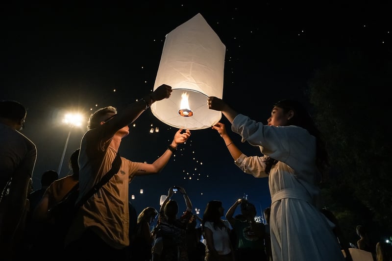 Sky Lantern Release